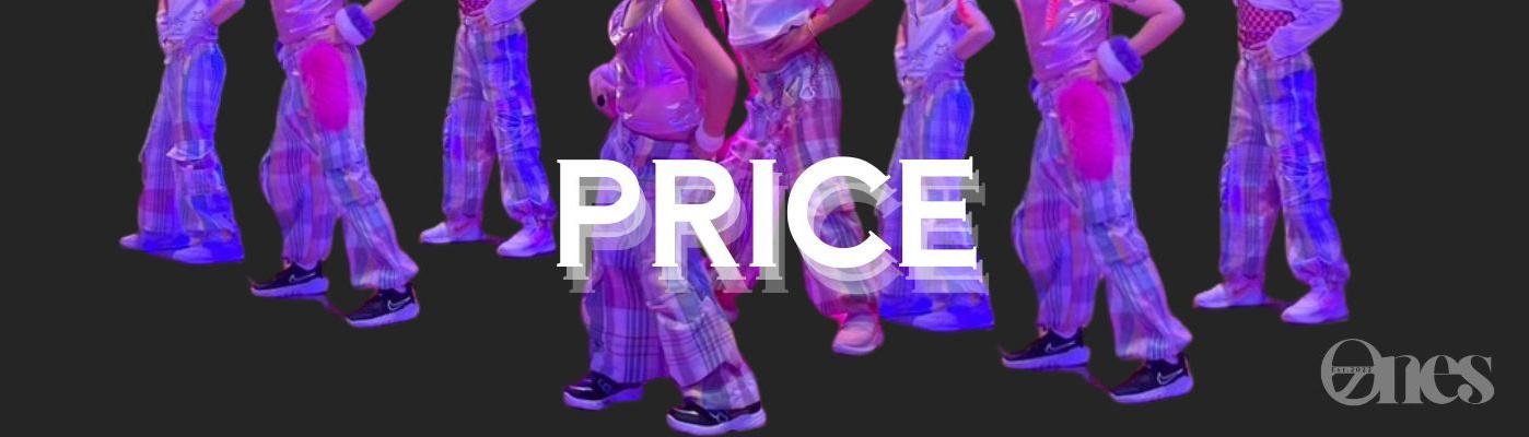 勝どき・月島のダンス教室月謝案内と体験レッスン予約。全校振替システム対応で通いやすいONES DANCE STUDIO。ネオンカラーの衣装で輝く生徒たちの写真は、目標を持って成長できるスクールの楽しさを表現。